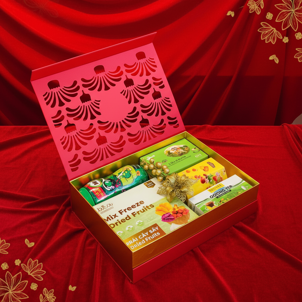 Hộp Quà Tết 2026 - NĂNG LƯỢNG TẾT (kèm túi)