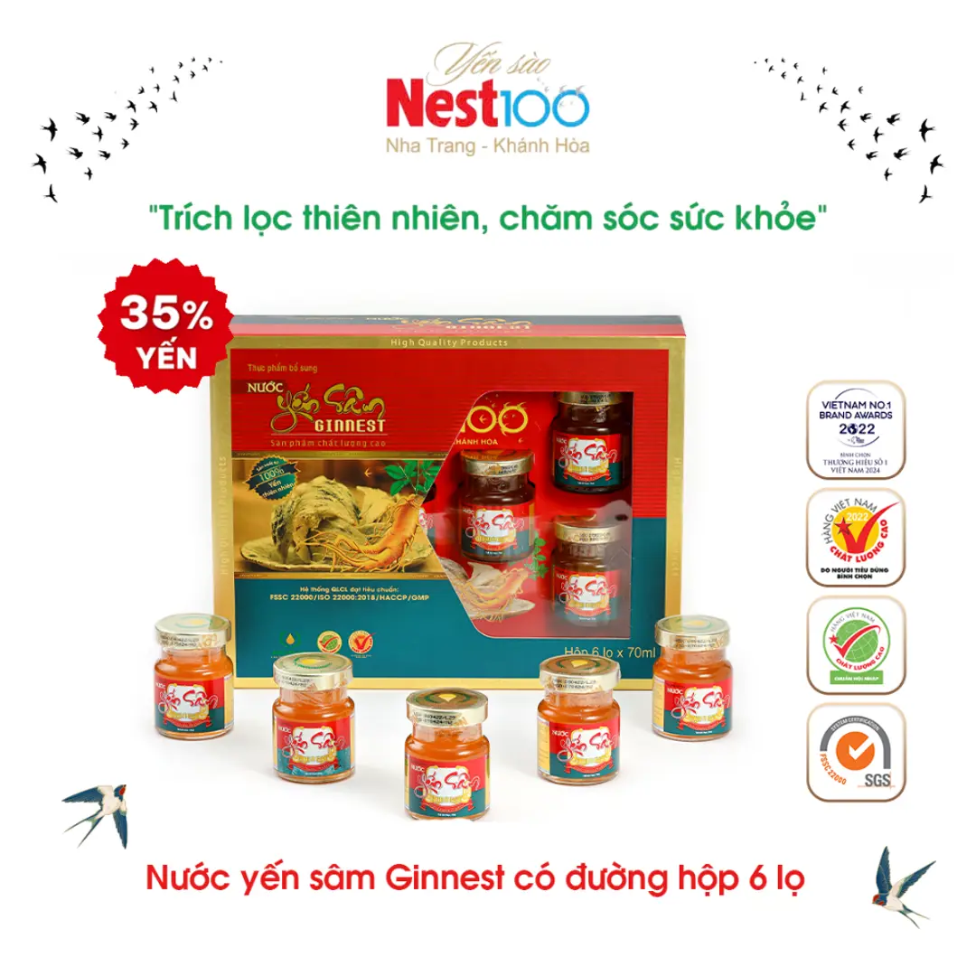 Nước Yến Sâm Ginnest – Có đường