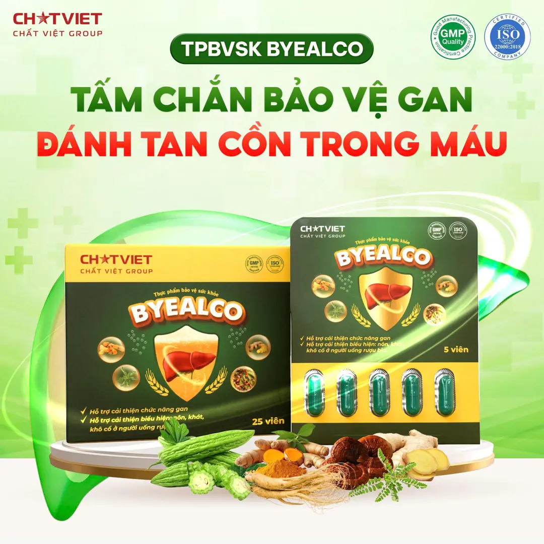 Thực phẩm bảo vệ sức khoẻ ByeAlco (5 viên/vỉ)